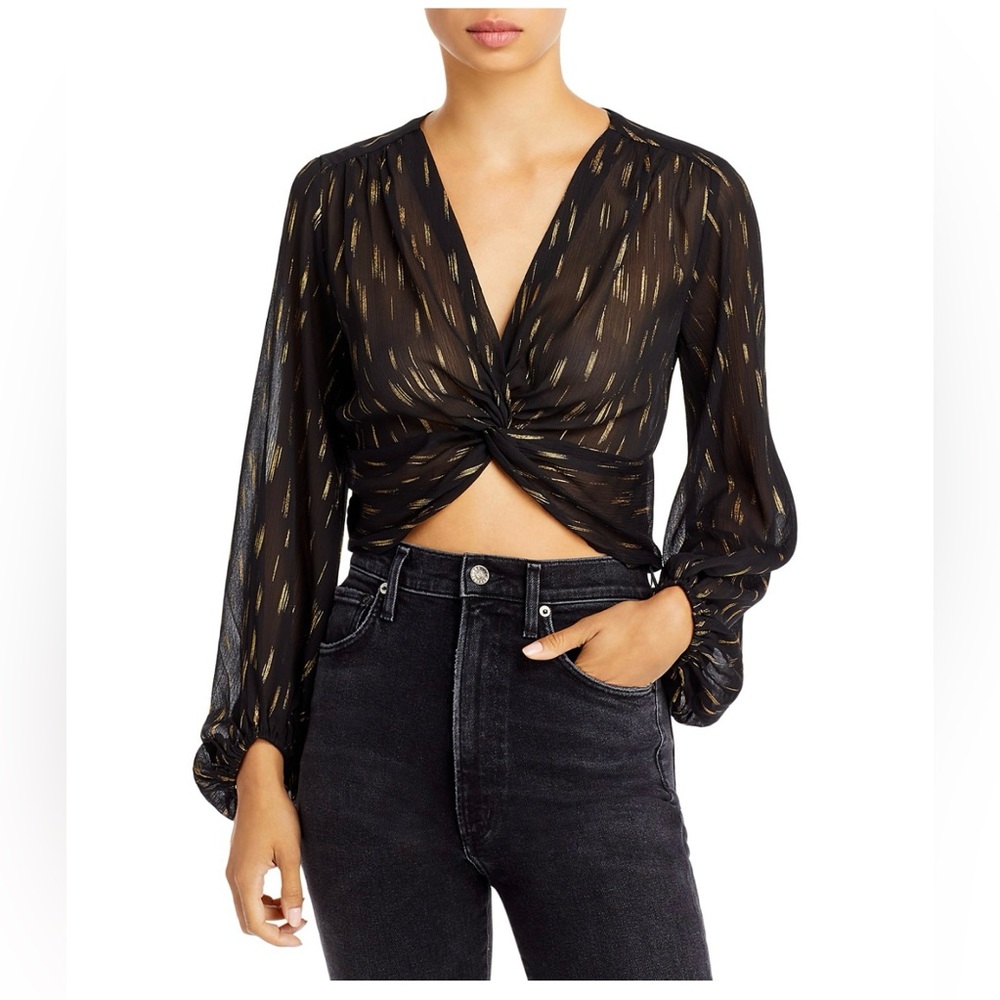 Aqua Twisted Crop Top